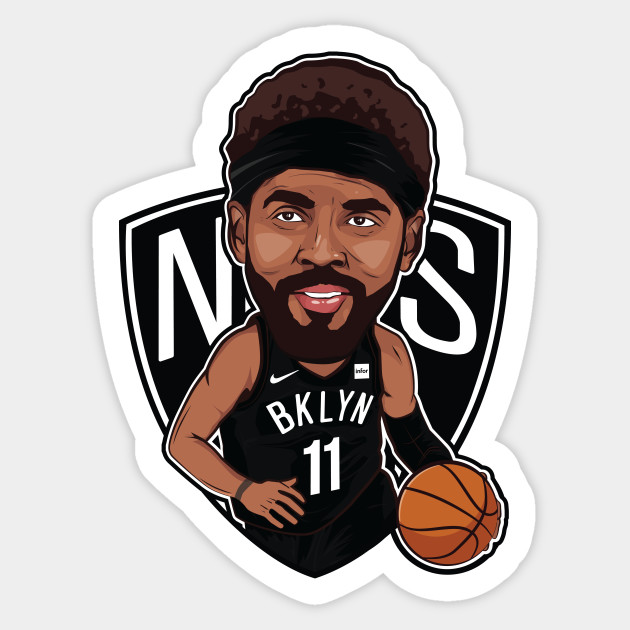 Brooklyn Nets Animated Cartoon Drawing Kyrie Irving Wallpaper